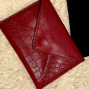 Rachel Miriam purse Boudreaux color croc embossed genuine leather cards coins